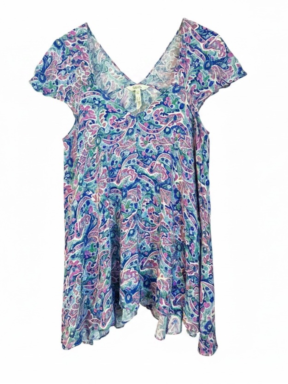 Matilda Jane Women’s ‘In the Maze’ Floral Paisley V-Neck Flowy Boho Tunic Top